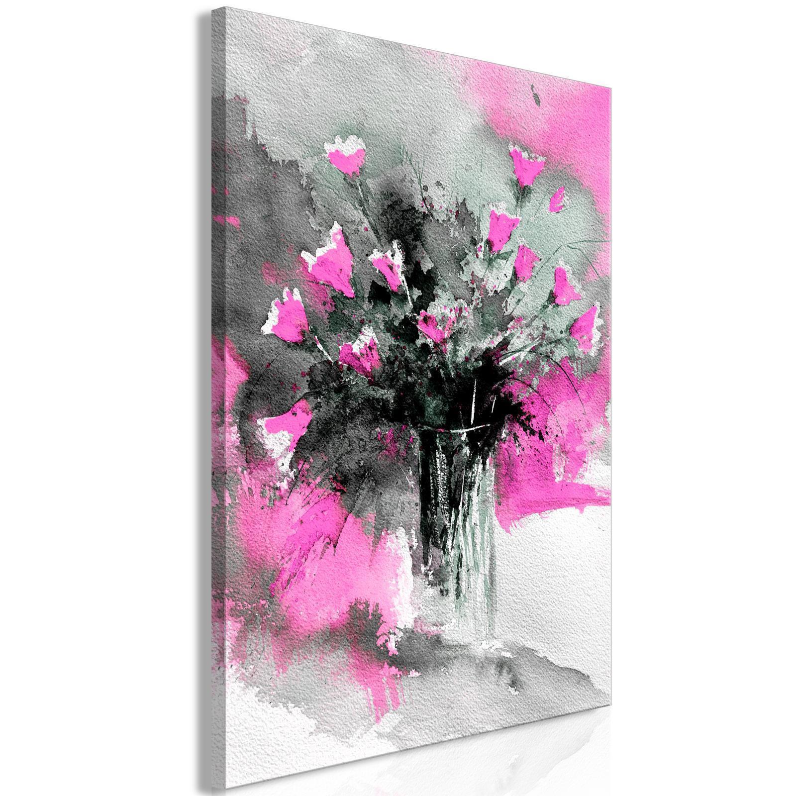 Tavla - Bouquet of Colours (1 Part) Vertical Pink-Tavlor-Artgeist-peaceofhome.se