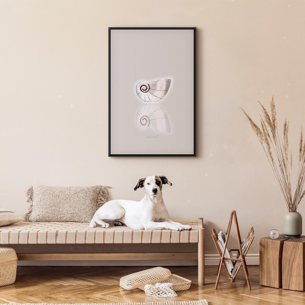 Tavla - Ceramic Shell (1 Part) Vertical-Tavlor-Artgeist-peaceofhome.se