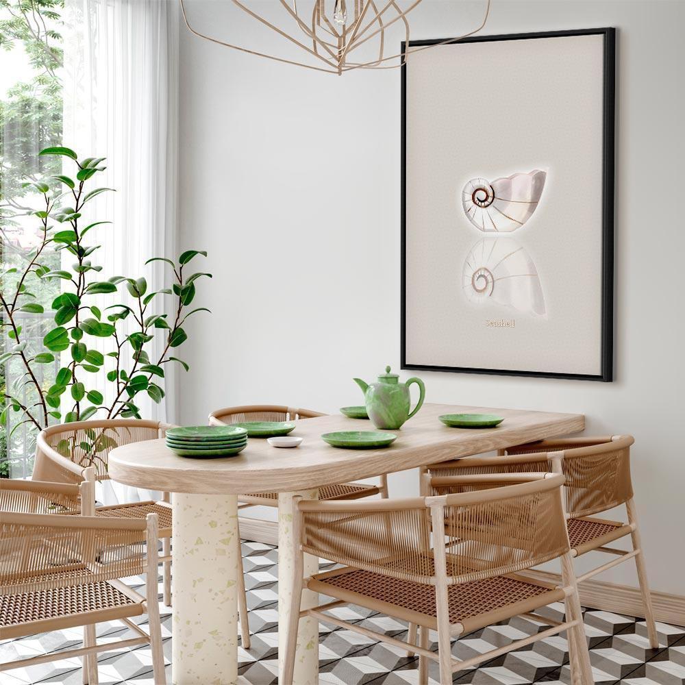 Tavla - Ceramic Shell (1 Part) Vertical-Tavlor-Artgeist-peaceofhome.se