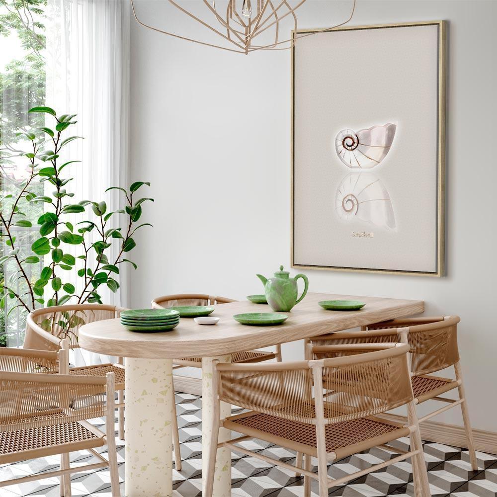 Tavla - Ceramic Shell (1 Part) Vertical-Tavlor-Artgeist-peaceofhome.se