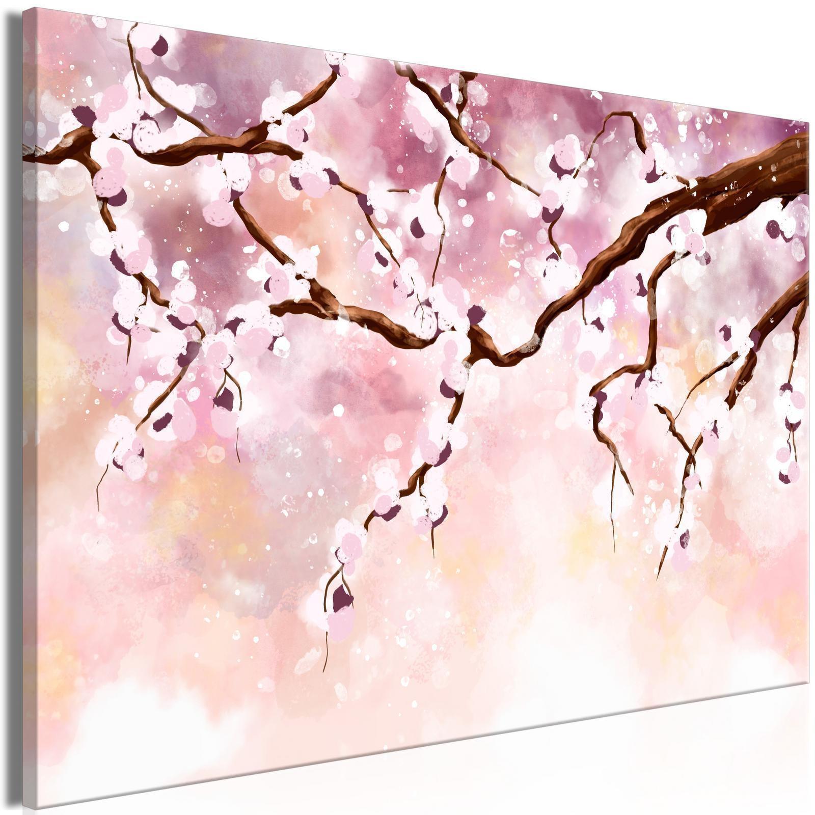 Tavla - Cherry Blossoms (1 Part) Wide-Tavlor-Artgeist-peaceofhome.se