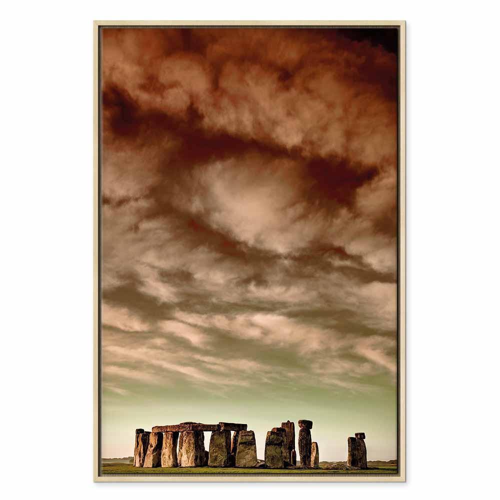 Tavla - Clouds Over Stonehenge (1 Part) Vertical-Tavlor-Artgeist-peaceofhome.se