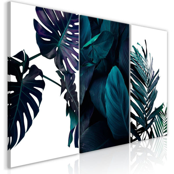 Tavla - Cold Leaves (3 Parts)-Tavlor-Artgeist-Premium print-120x60-peaceofhome.se