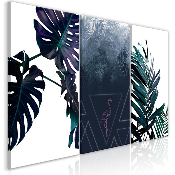 Tavla - Cool Leaves (3 Parts)-Tavlor-Artgeist-peaceofhome.se