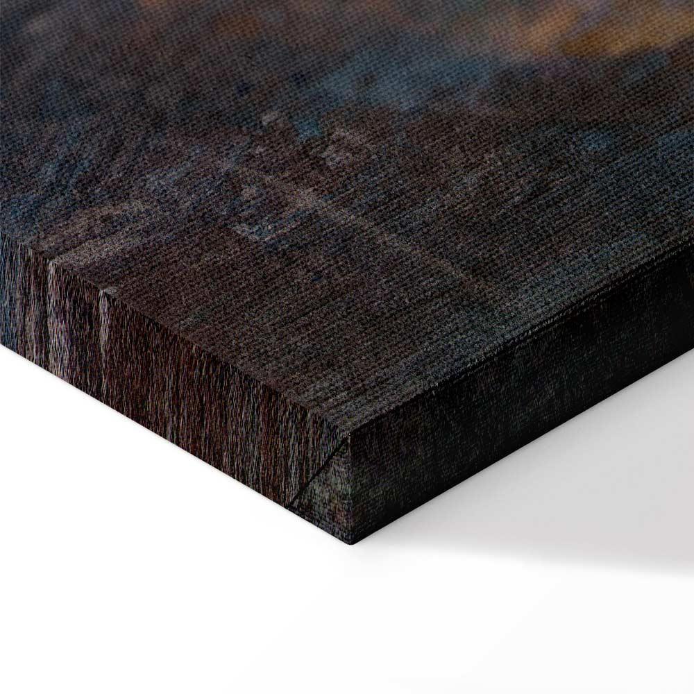 Tavla - Copper Leaves (1 Part) Wide-Tavlor-Artgeist-peaceofhome.se