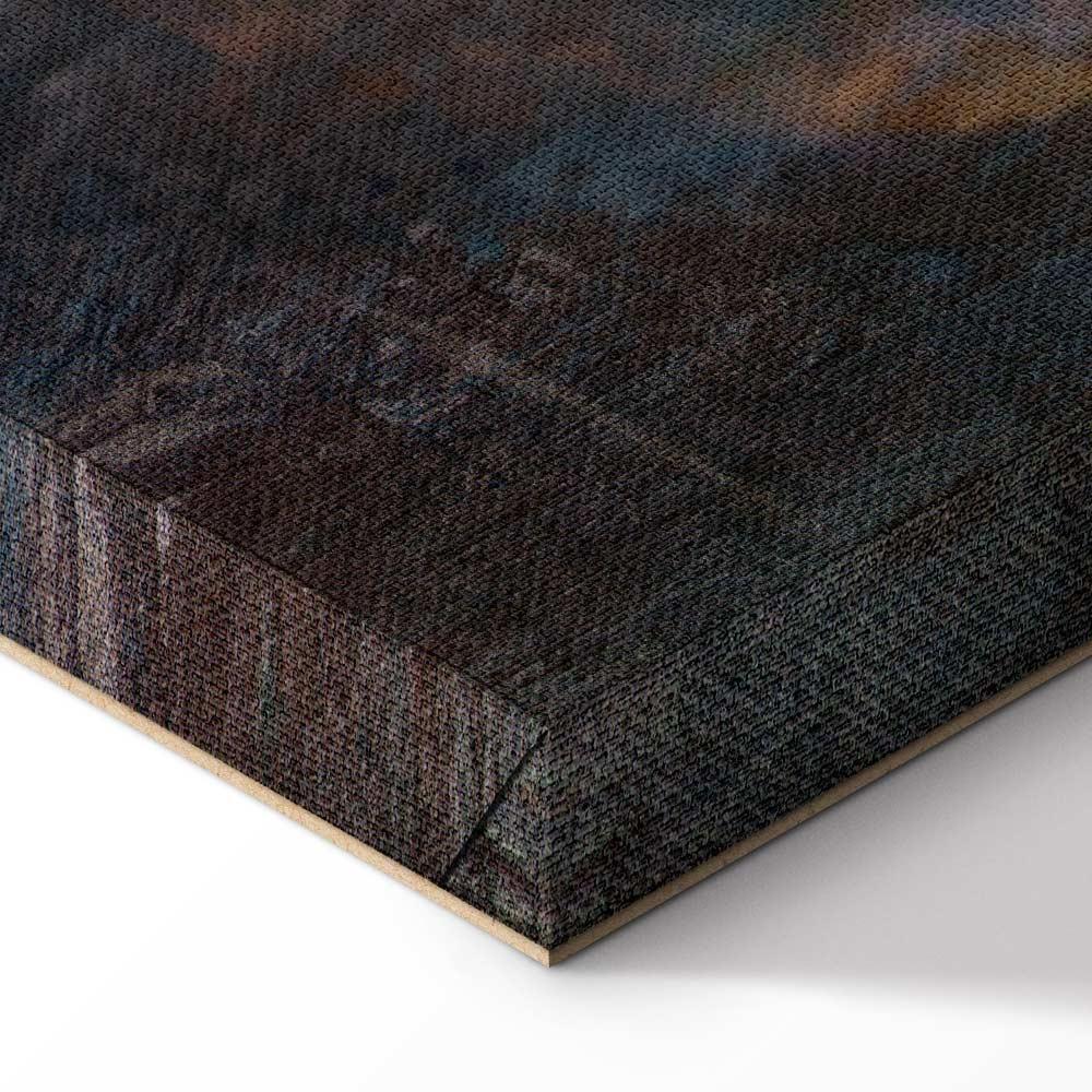 Tavla - Copper Leaves (1 Part) Wide-Tavlor-Artgeist-peaceofhome.se