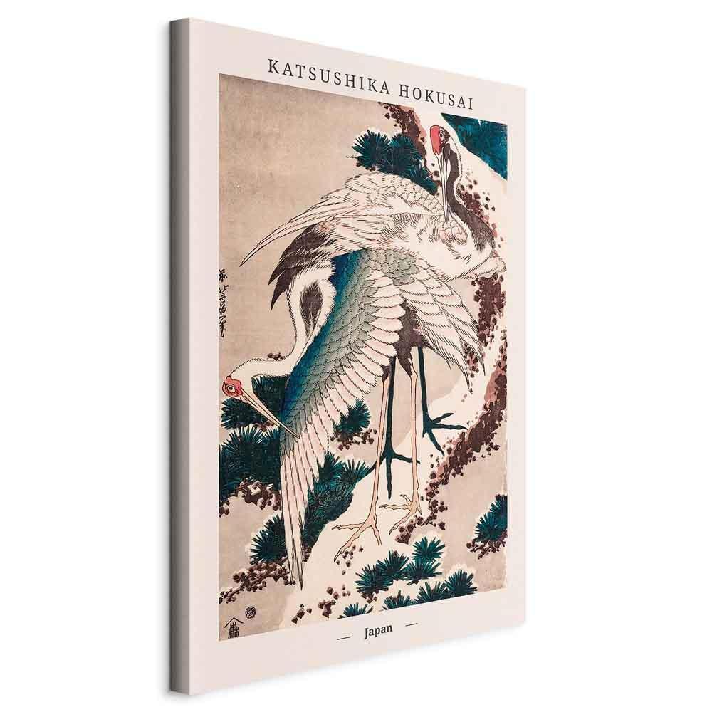 Tavla - Cranes (1 Part) Vertical-Tavlor-Artgeist-peaceofhome.se