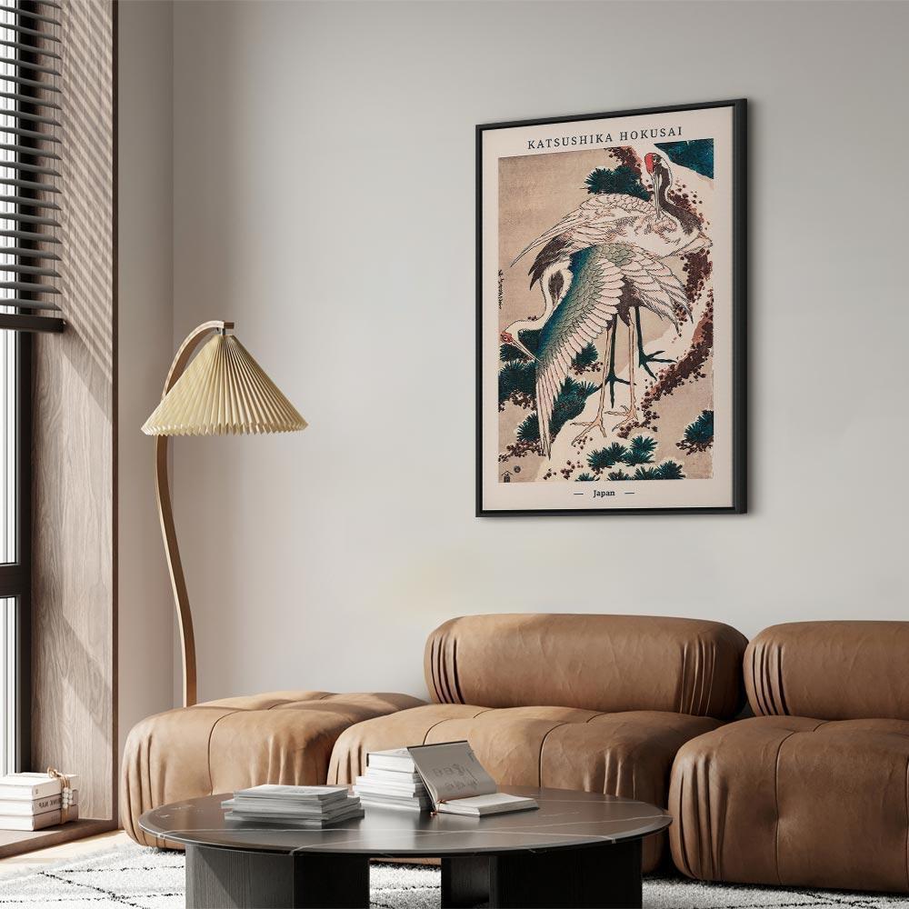 Tavla - Cranes (1 Part) Vertical-Tavlor-Artgeist-peaceofhome.se