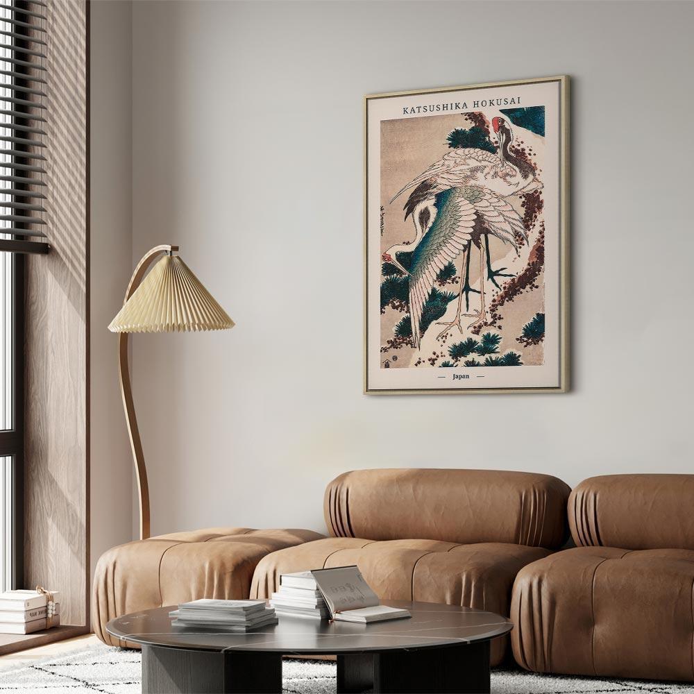 Tavla - Cranes (1 Part) Vertical-Tavlor-Artgeist-peaceofhome.se