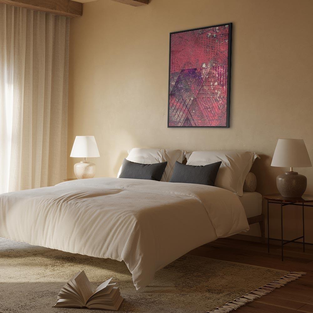 Tavla - Crimson Abstraction (1 Part) Vertical-Tavlor-Artgeist-peaceofhome.se