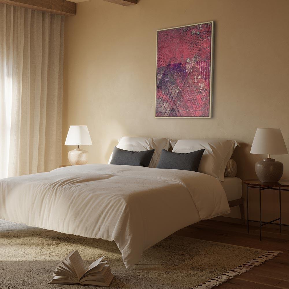 Tavla - Crimson Abstraction (1 Part) Vertical-Tavlor-Artgeist-peaceofhome.se