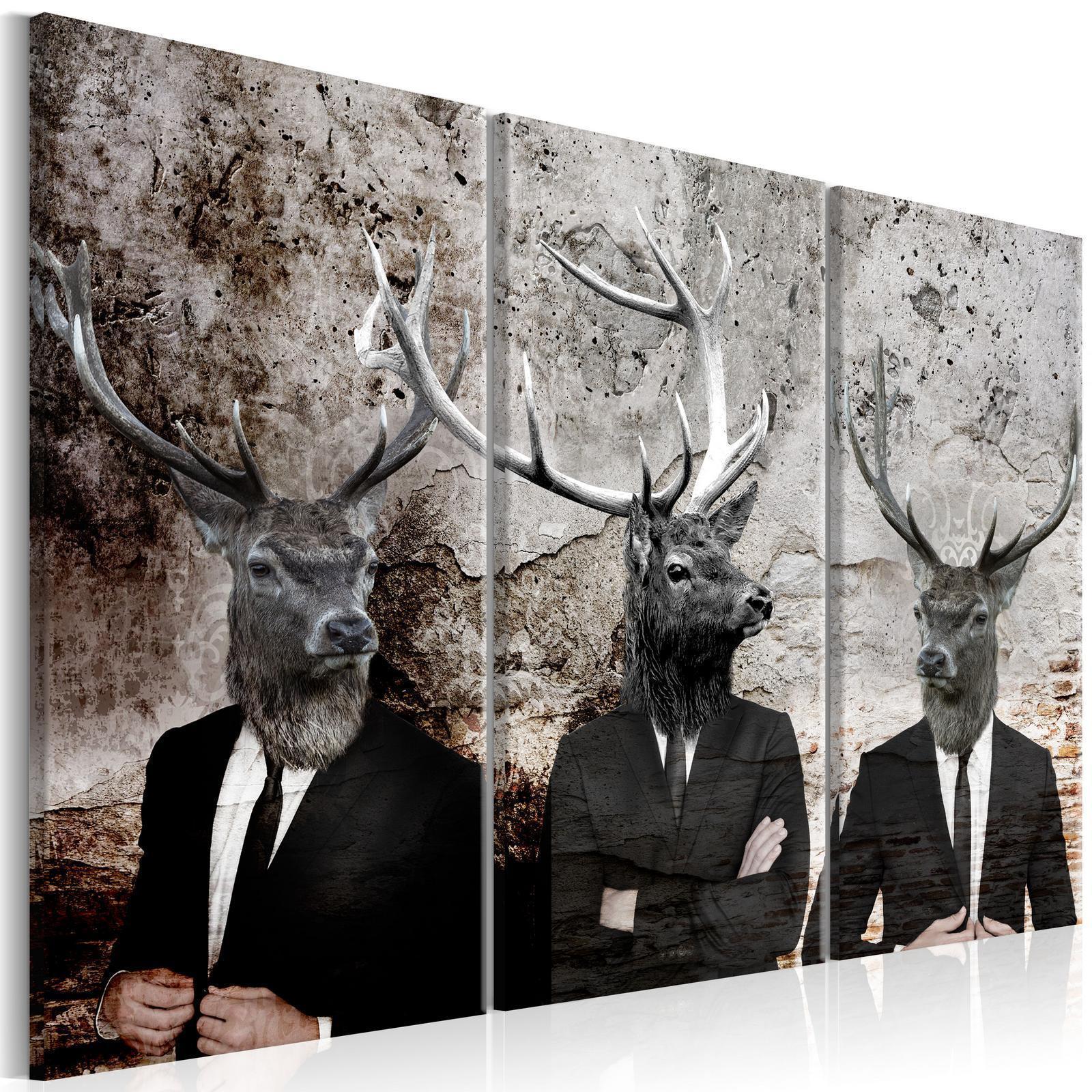 Tavla - Deer in Suits I-Tavlor-Artgeist-peaceofhome.se