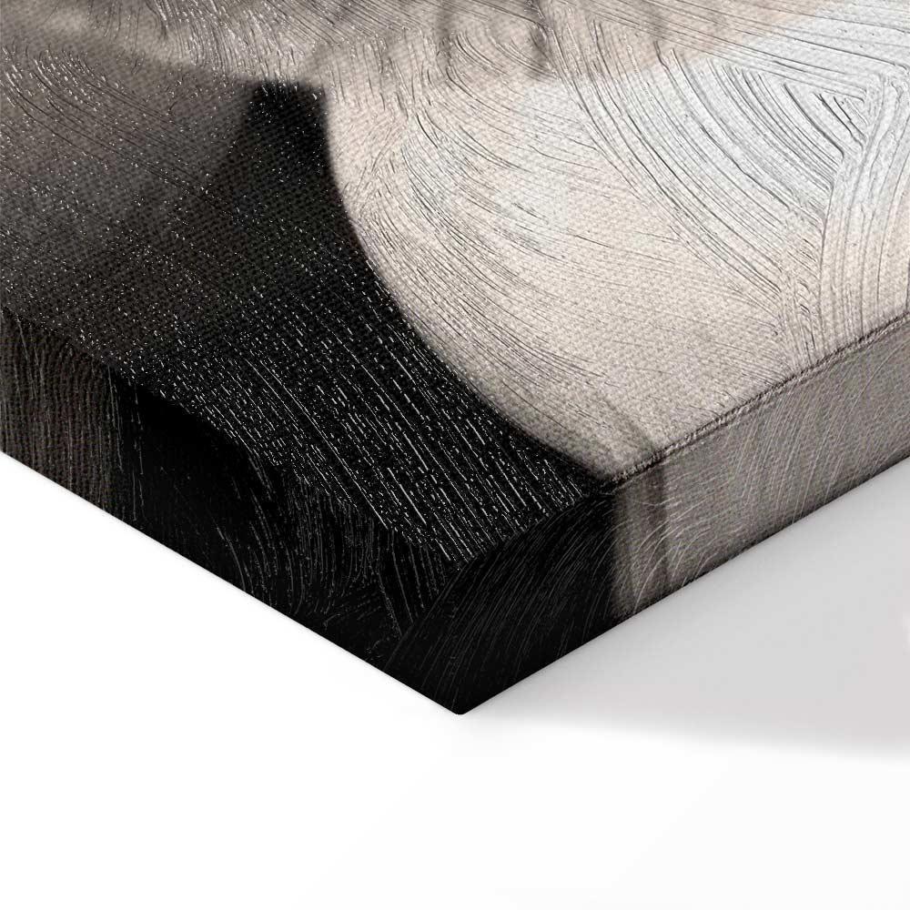 Tavla - Delicacy of Petals in Nature (1-part) - Flower in Black and White-Tavlor-Artgeist-peaceofhome.se