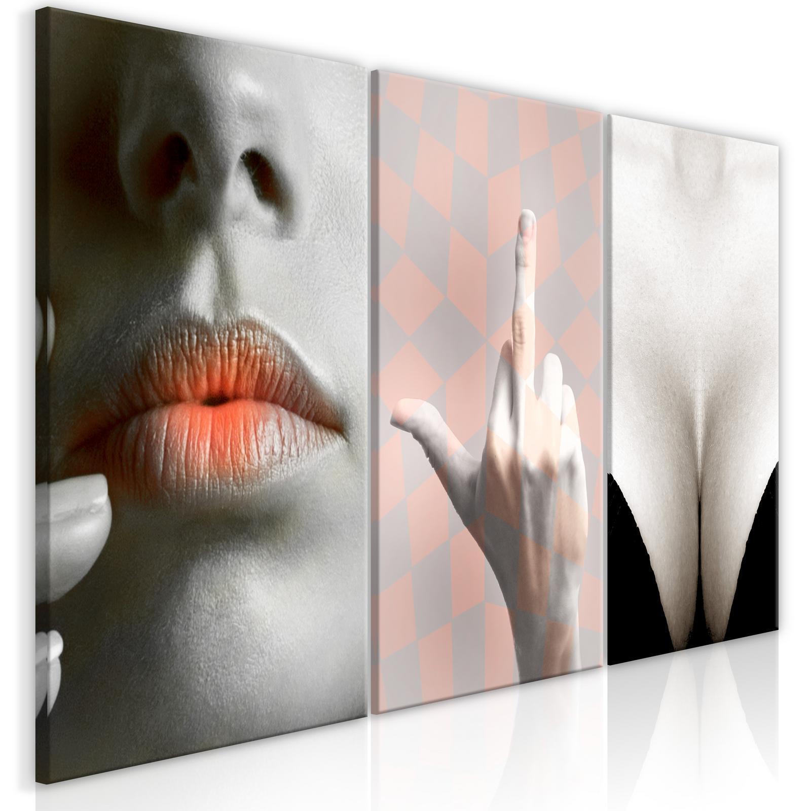 Tavla - Femininity (3 Parts)-Tavlor-Artgeist-peaceofhome.se