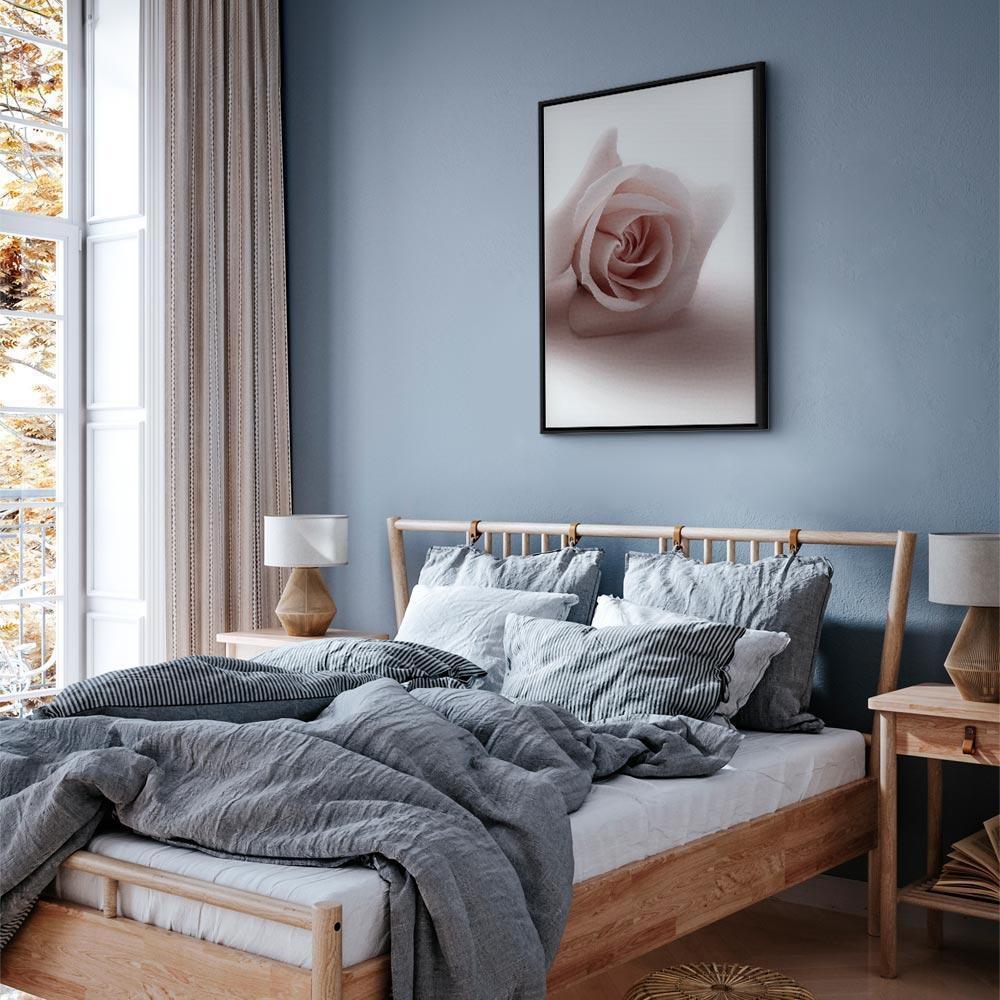 Tavla - Floral Glamour Glow (1-part) - Delicate and Pastel Pink Rose-Tavlor-Artgeist-peaceofhome.se