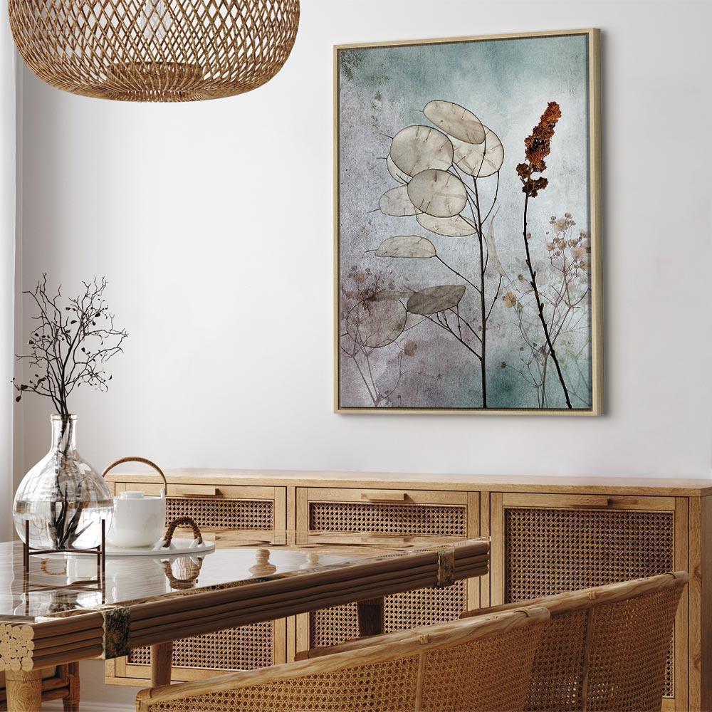 Tavla - Foggy Lunaria (1 Part) Vertical-Tavlor-Artgeist-peaceofhome.se