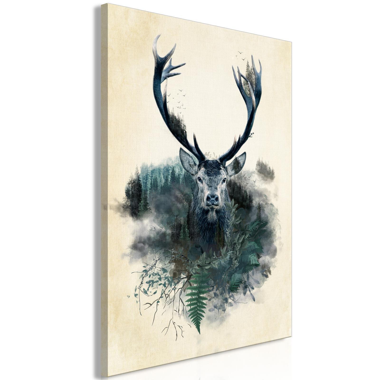 Tavla - Forest Ghost (1 Part) Vertical-Tavlor-Artgeist-Premium print-20x30-peaceofhome.se