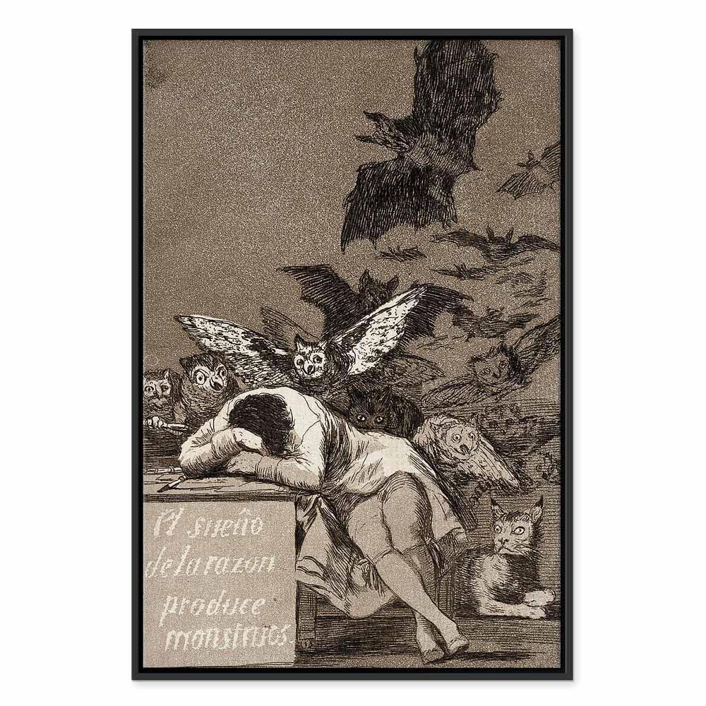 Tavla - Francisco Goya – The Sleep of Reason Produces Monsters-Tavlor-Artgeist-peaceofhome.se