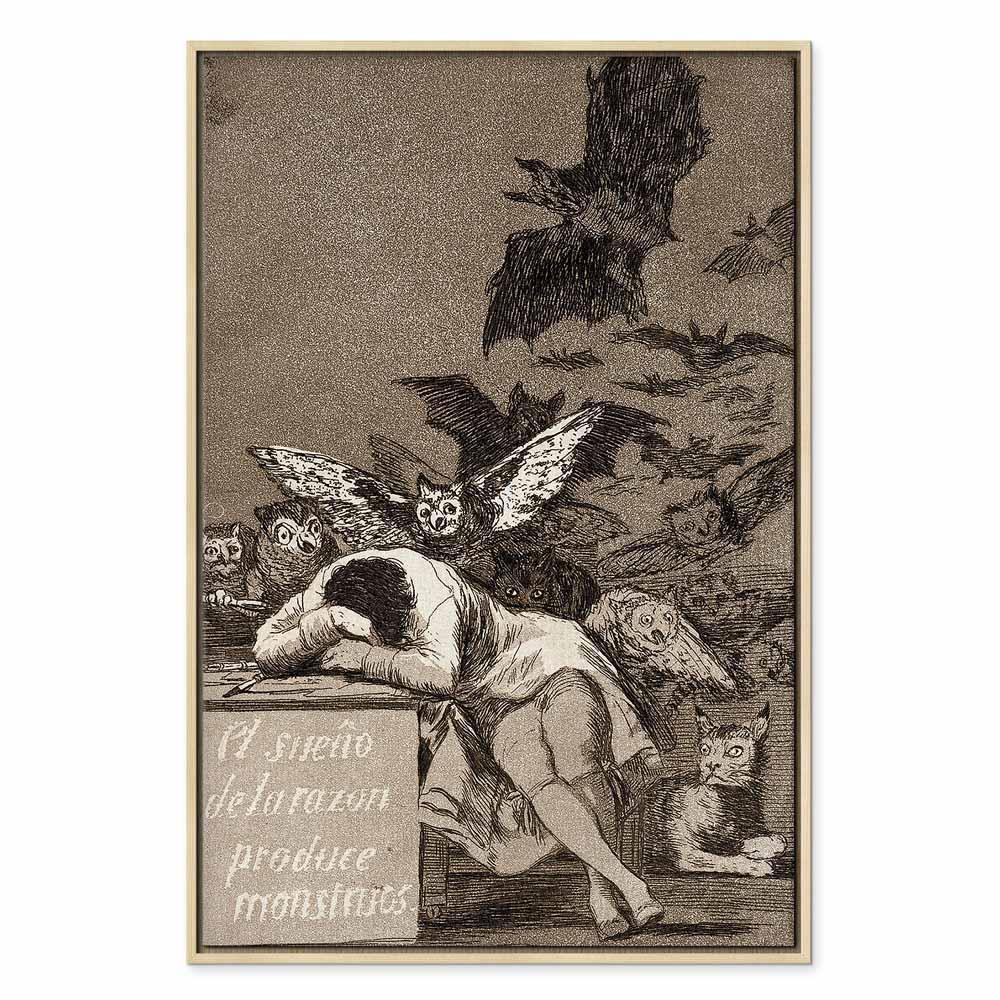 Tavla - Francisco Goya – The Sleep of Reason Produces Monsters-Tavlor-Artgeist-peaceofhome.se