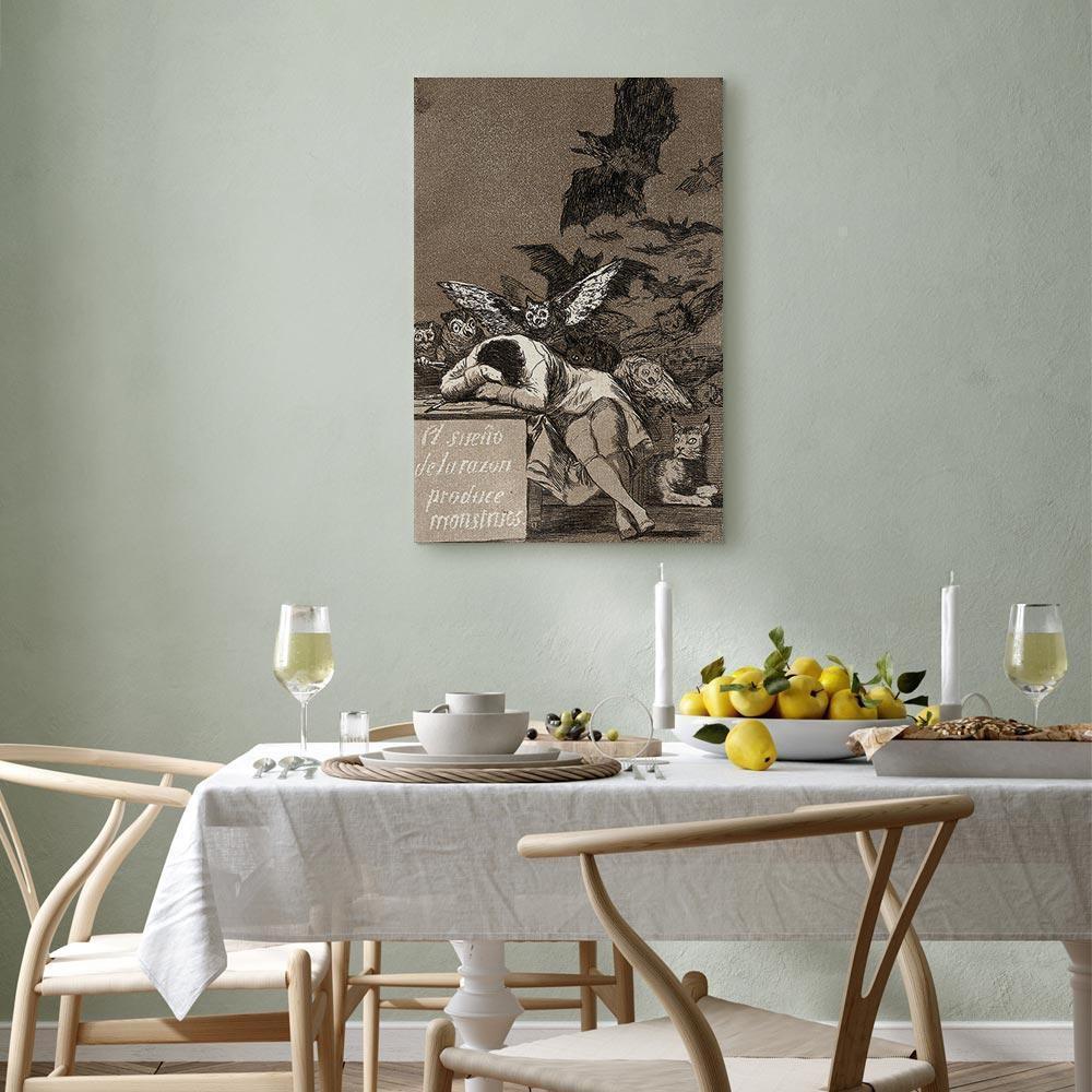 Tavla - Francisco Goya – The Sleep of Reason Produces Monsters-Tavlor-Artgeist-peaceofhome.se