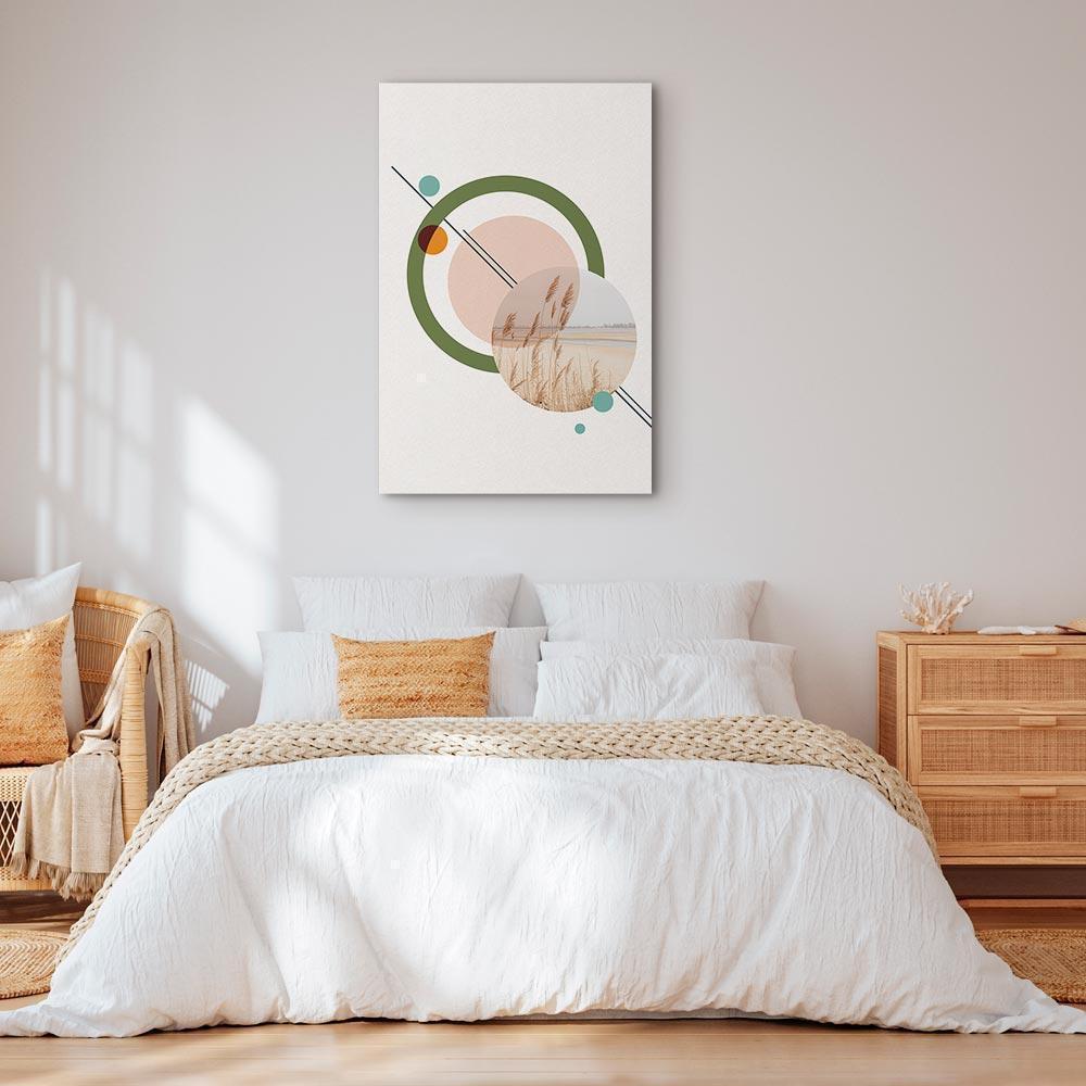 Tavla - Geometric Landscape (1 Part) Vertical-Tavlor-Artgeist-peaceofhome.se
