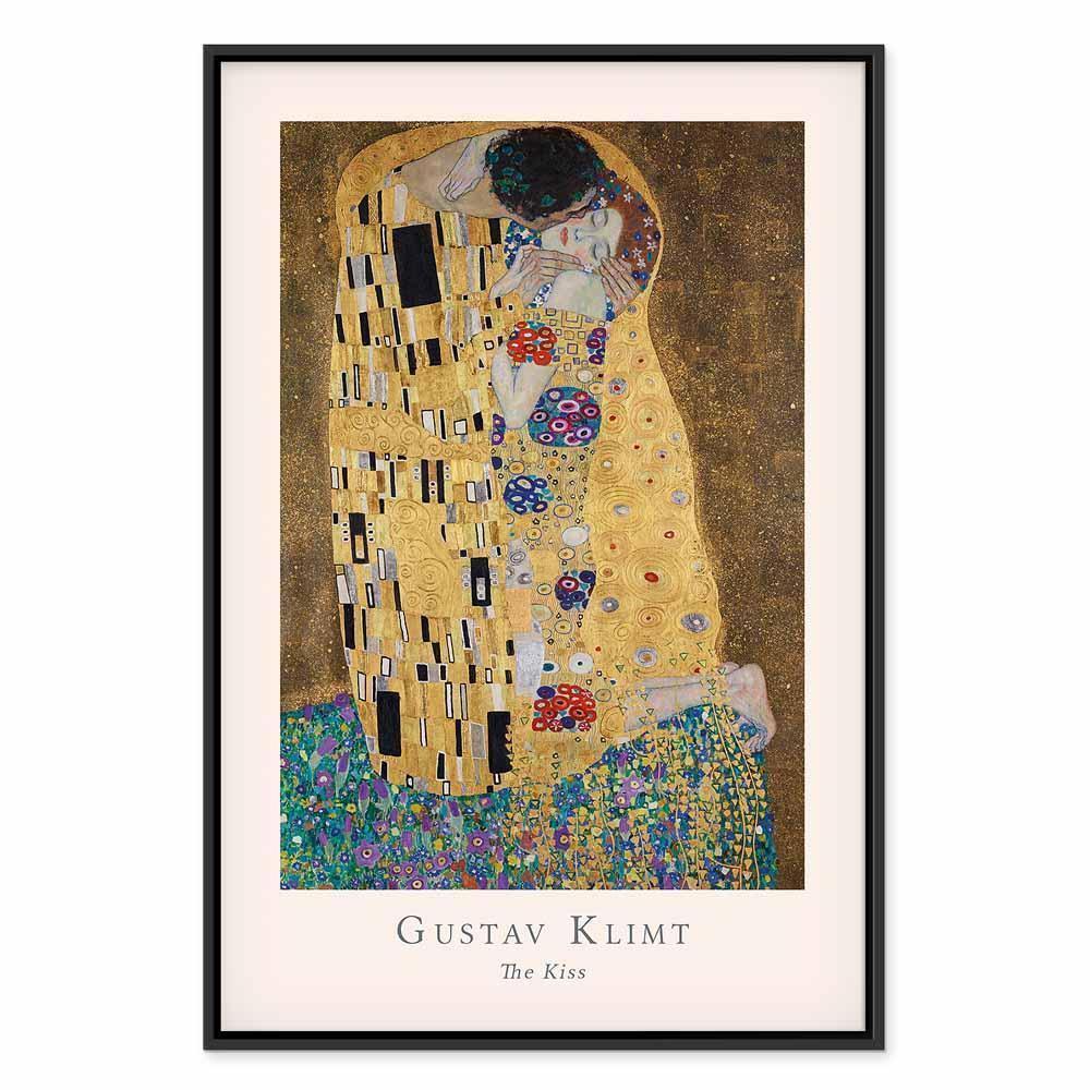 Tavla - Gustav Klimt - The Kiss (1 Part) Vertical-Tavlor-Artgeist-peaceofhome.se