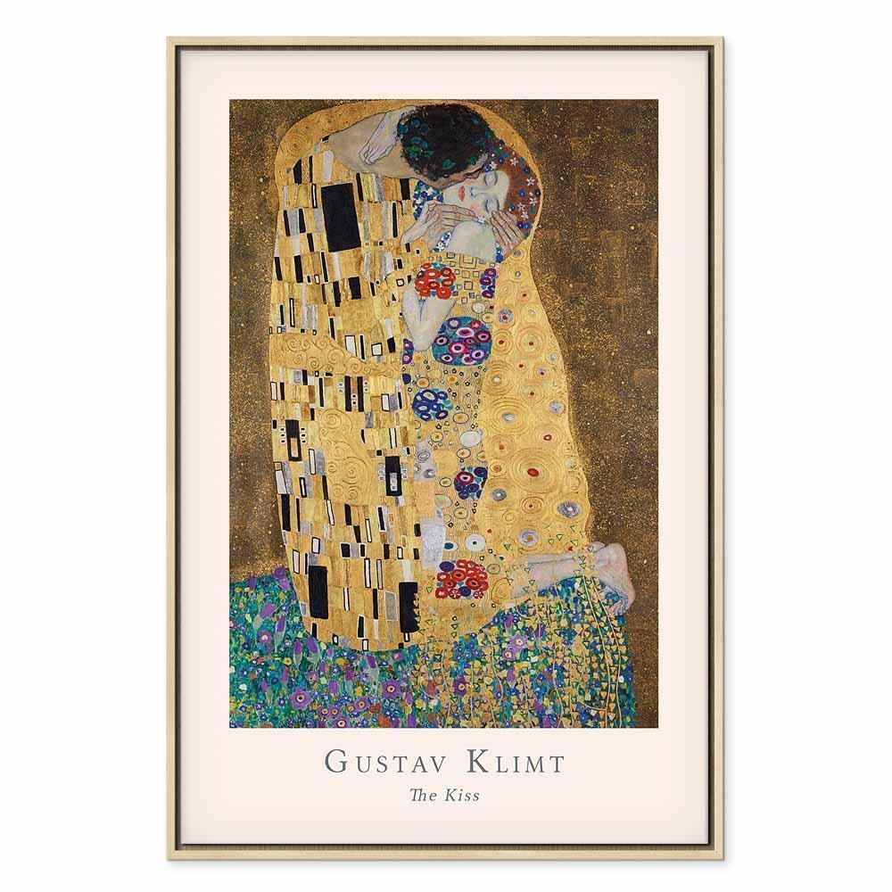 Tavla - Gustav Klimt - The Kiss (1 Part) Vertical-Tavlor-Artgeist-peaceofhome.se