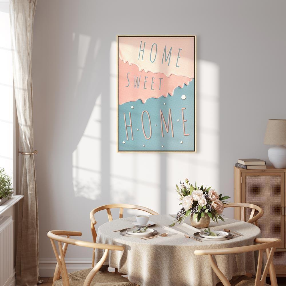 Tavla - Inscriptions: Home Sweet Home (1 Part) Vertical-Tavlor-Artgeist-peaceofhome.se
