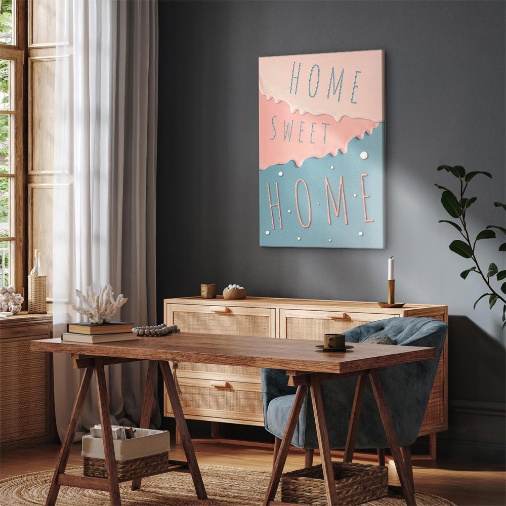 Tavla - Inscriptions: Home Sweet Home (1 Part) Vertical-Tavlor-Artgeist-peaceofhome.se