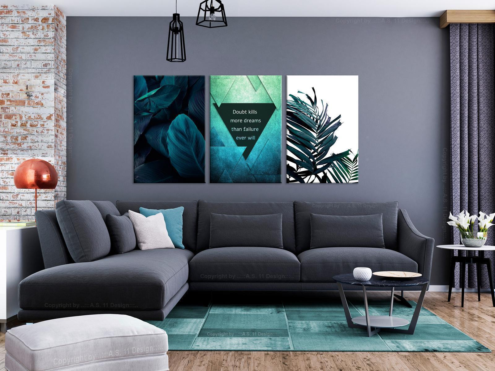 Tavla - Jungle Dreams (3 Parts)-Tavlor-Artgeist-peaceofhome.se
