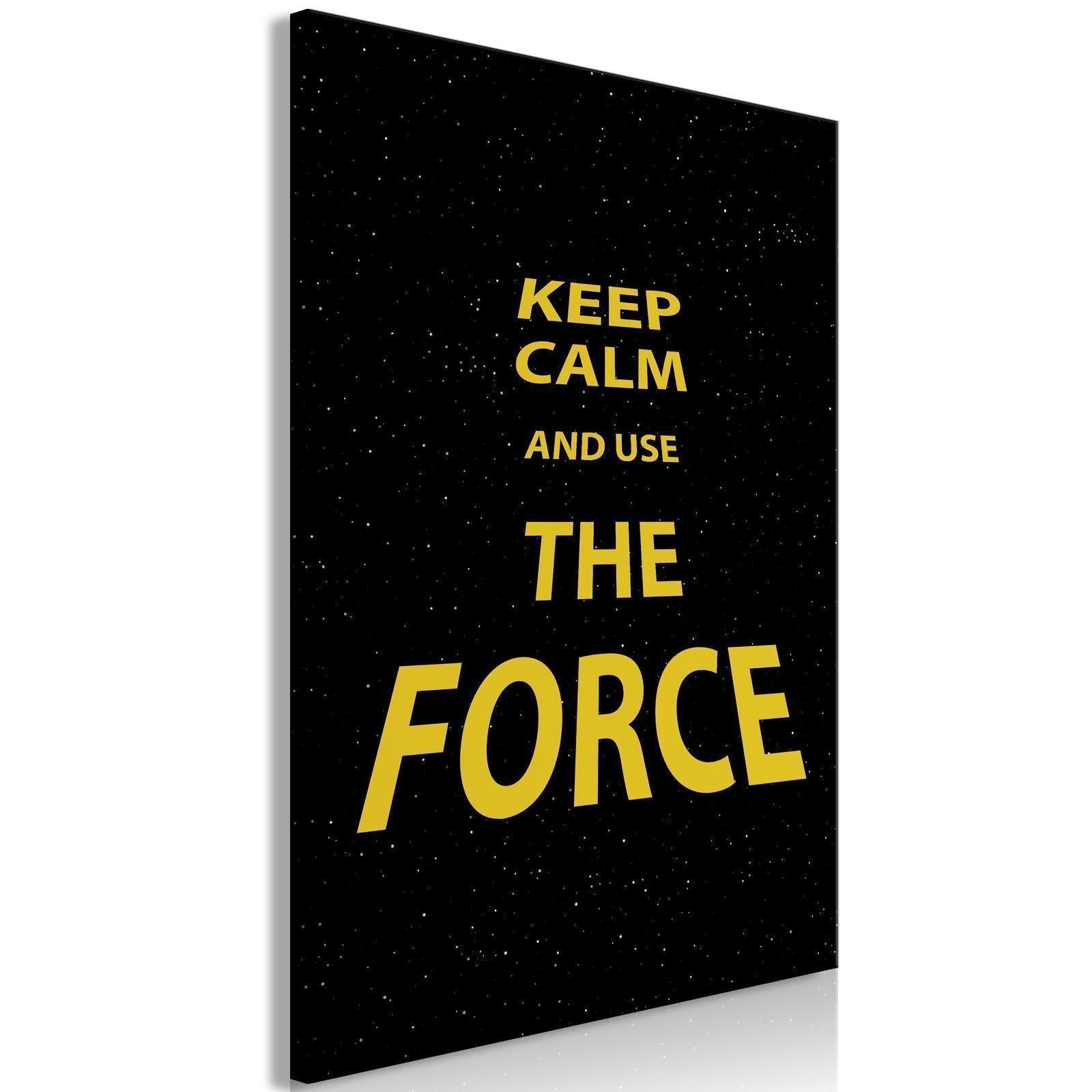 Tavla - Keep Calm and Ouse the Force (1 Part) Vertical-Tavlor-Artgeist-peaceofhome.se