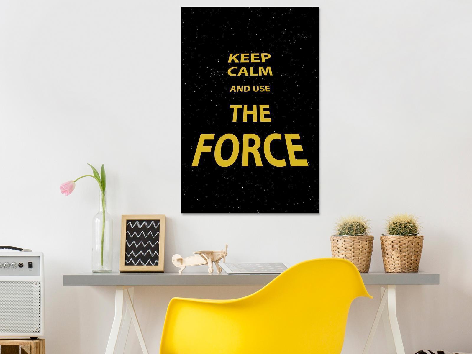 Tavla - Keep Calm and Ouse the Force (1 Part) Vertical-Tavlor-Artgeist-peaceofhome.se