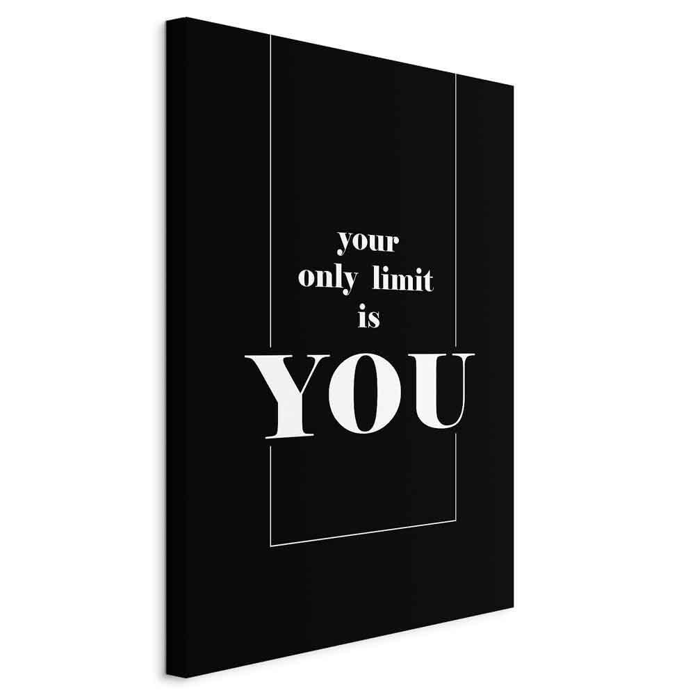 Tavla - Key to Success (1-part) - Black and White English Inscriptions-Tavlor-Artgeist-peaceofhome.se