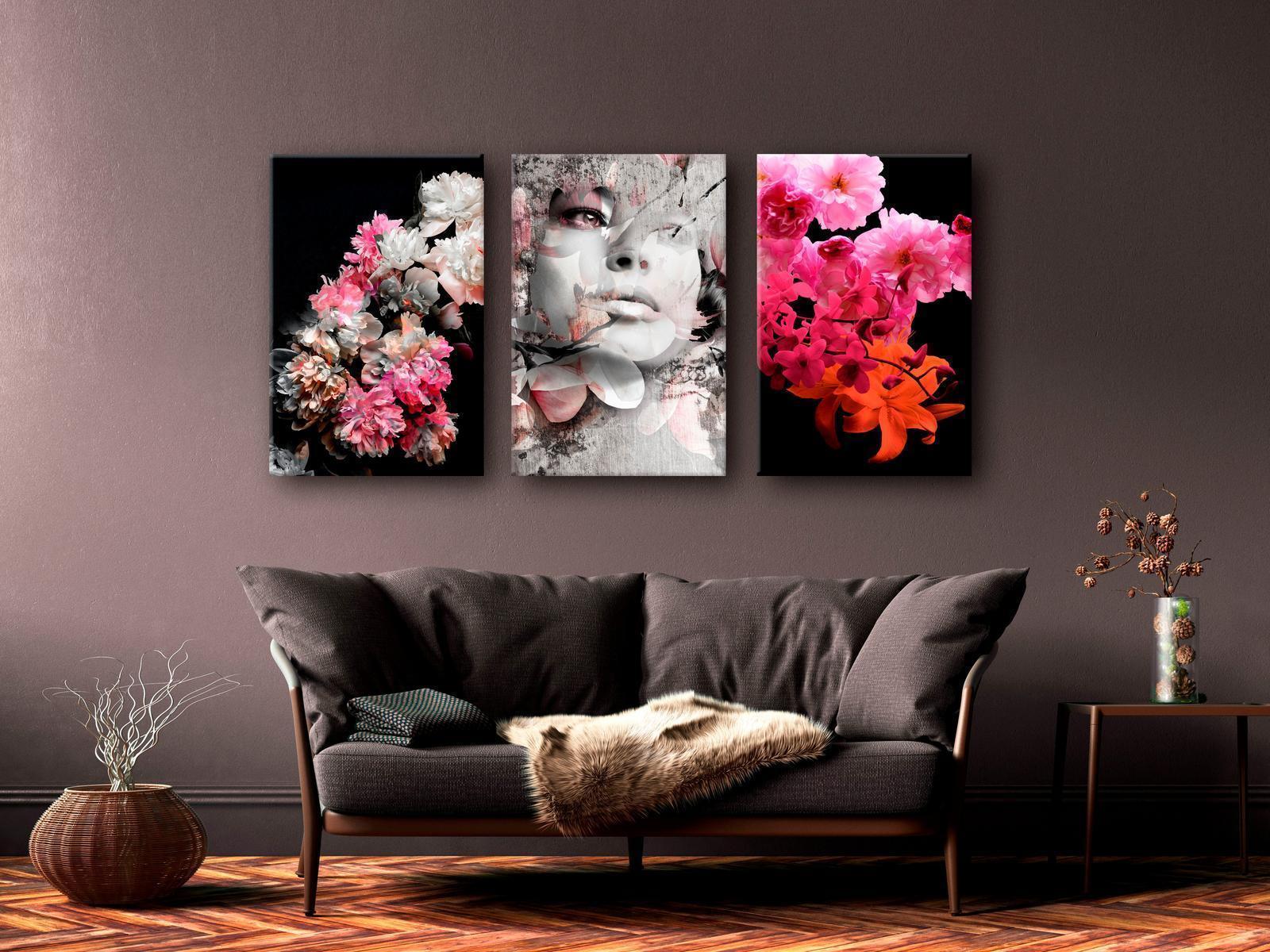 Tavla - Mature Infatuation (3 Parts)-Tavlor-Artgeist-Premium print-120x60-peaceofhome.se