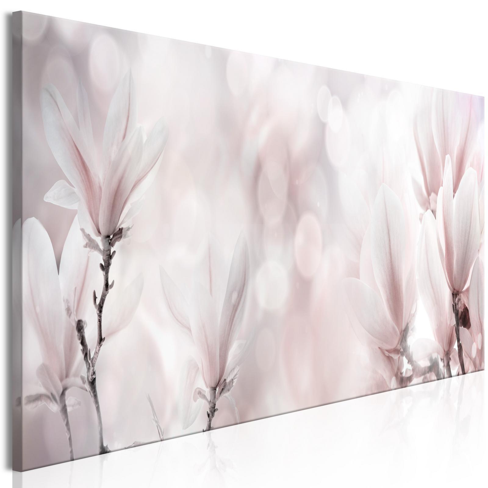 Canvas Tavla - Misty Flowers Narrow-Tavlor-Artgeist-peaceofhome.se