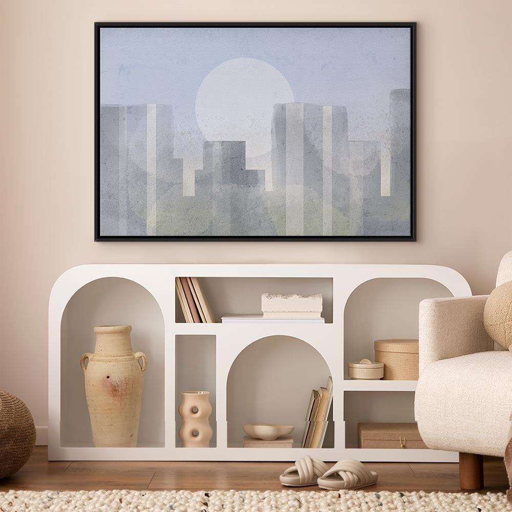 Tavla - Modern City (1 Part) Wide - First Variant-Tavlor-Artgeist-peaceofhome.se