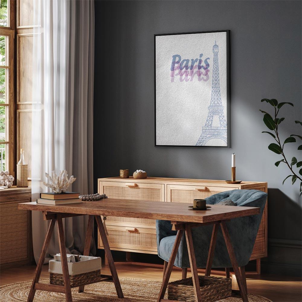 Tavla - Paris in Watercolours (1 Part) Vertical-Tavlor-Artgeist-peaceofhome.se