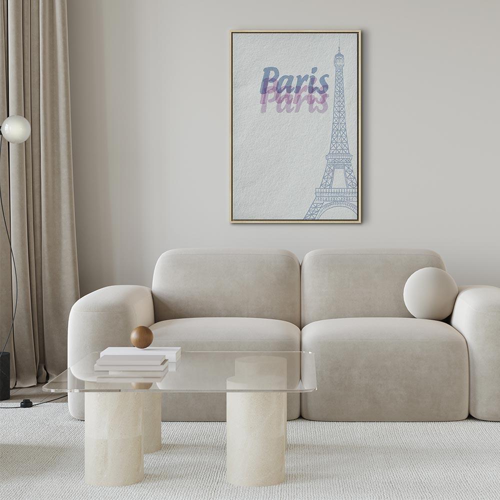 Tavla - Paris in Watercolours (1 Part) Vertical-Tavlor-Artgeist-peaceofhome.se