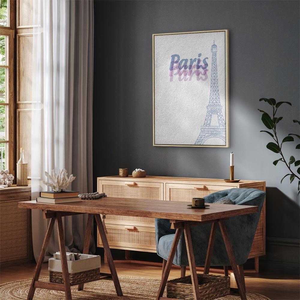 Tavla - Paris in Watercolours (1 Part) Vertical-Tavlor-Artgeist-peaceofhome.se