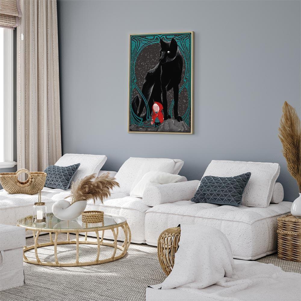 Tavla - Red Riding Hood (1 Part) Vertical-Tavlor-Artgeist-peaceofhome.se