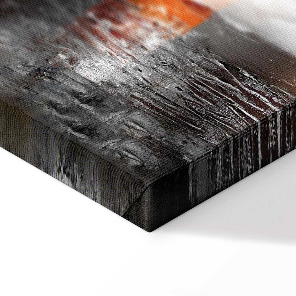 Tavla - Reflection of Colors (1-part) - Sunset in Painted Abstract Background-Tavlor-Artgeist-peaceofhome.se