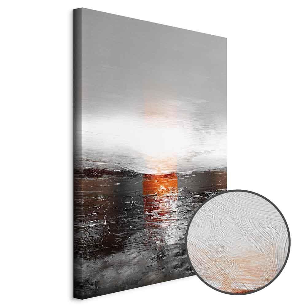 Tavla - Reflection of Colors (1-part) - Sunset in Painted Abstract Background-Tavlor-Artgeist-peaceofhome.se