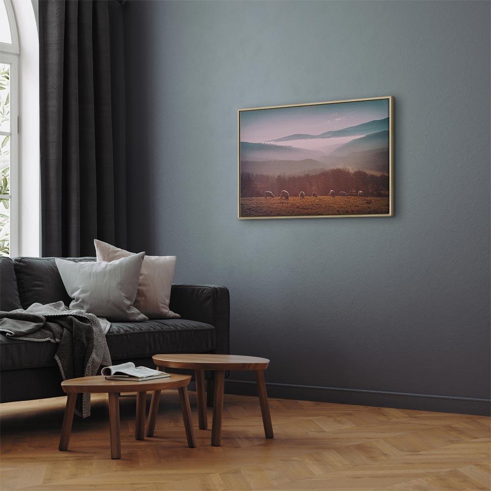 Tavla - Sheep in Mountain Landscape (1-part) - Animals in Nature-Tavlor-Artgeist-peaceofhome.se