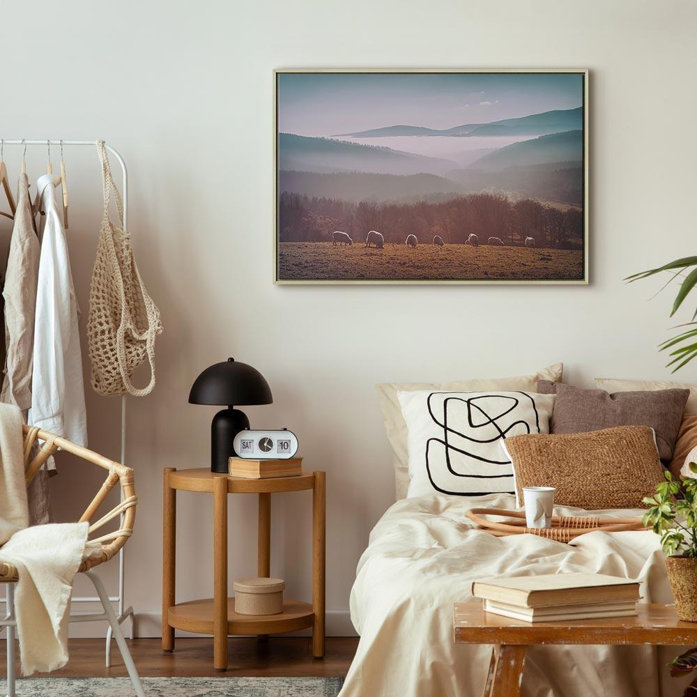 Tavla - Sheep in Mountain Landscape (1-part) - Animals in Nature-Tavlor-Artgeist-peaceofhome.se