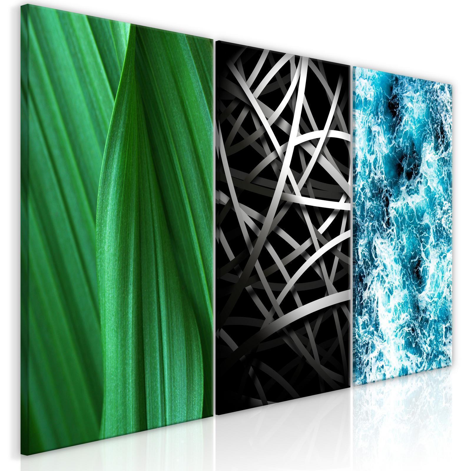 Tavla - Structures in Nature (3 Parts)-Tavlor-Artgeist-Premium print-120x60-peaceofhome.se