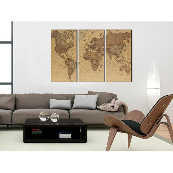 Tavla - Stylish World Map-Tavlor-Artgeist-peaceofhome.se