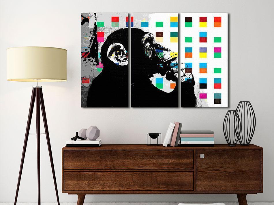 Tavla - The Thinker Monkey by Banksy-Tavlor-Artgeist-peaceofhome.se