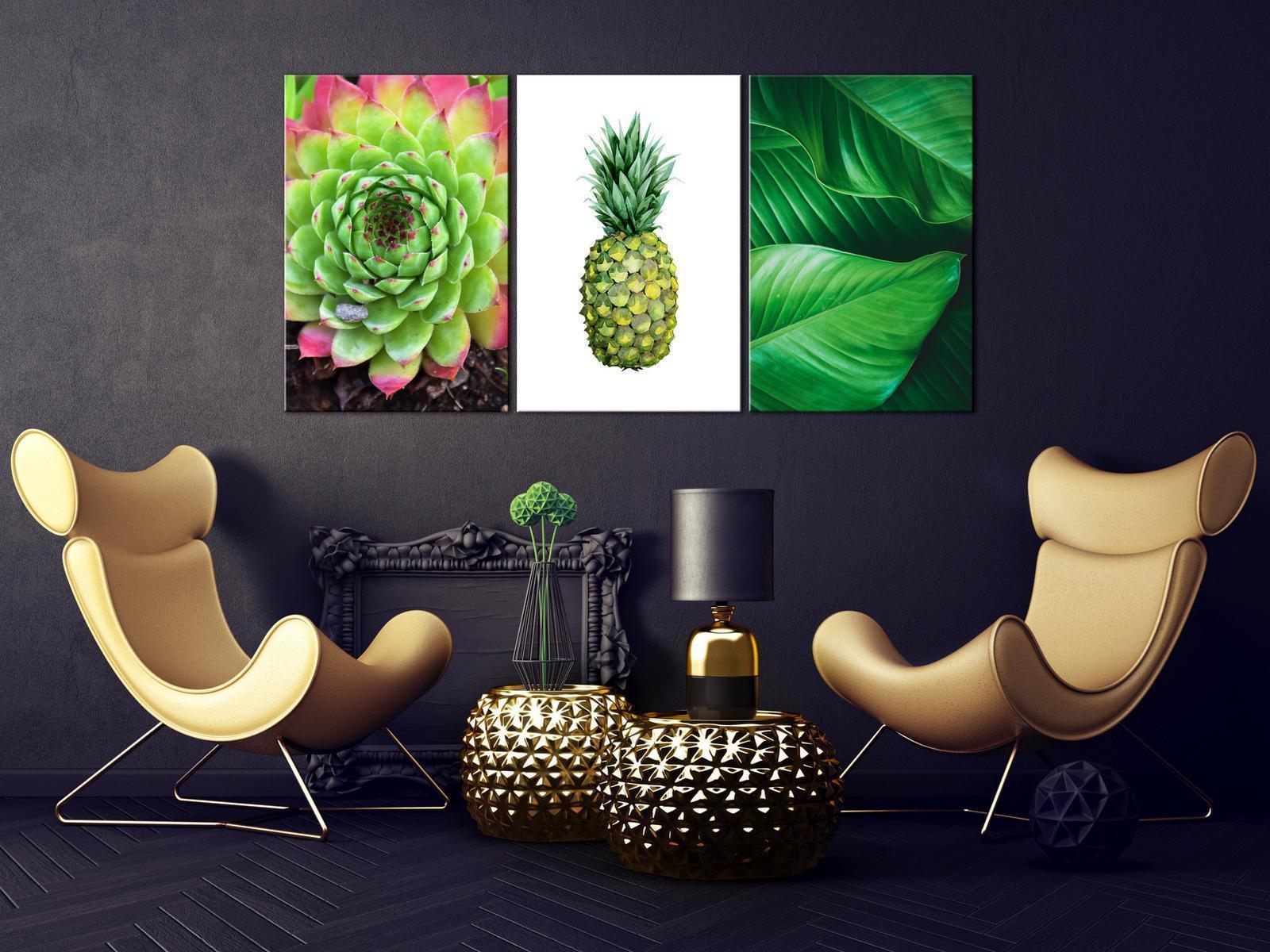 Tavla - Treasures of the Tropics (3 Parts)-Tavlor-Artgeist-Premium print-120x60-peaceofhome.se