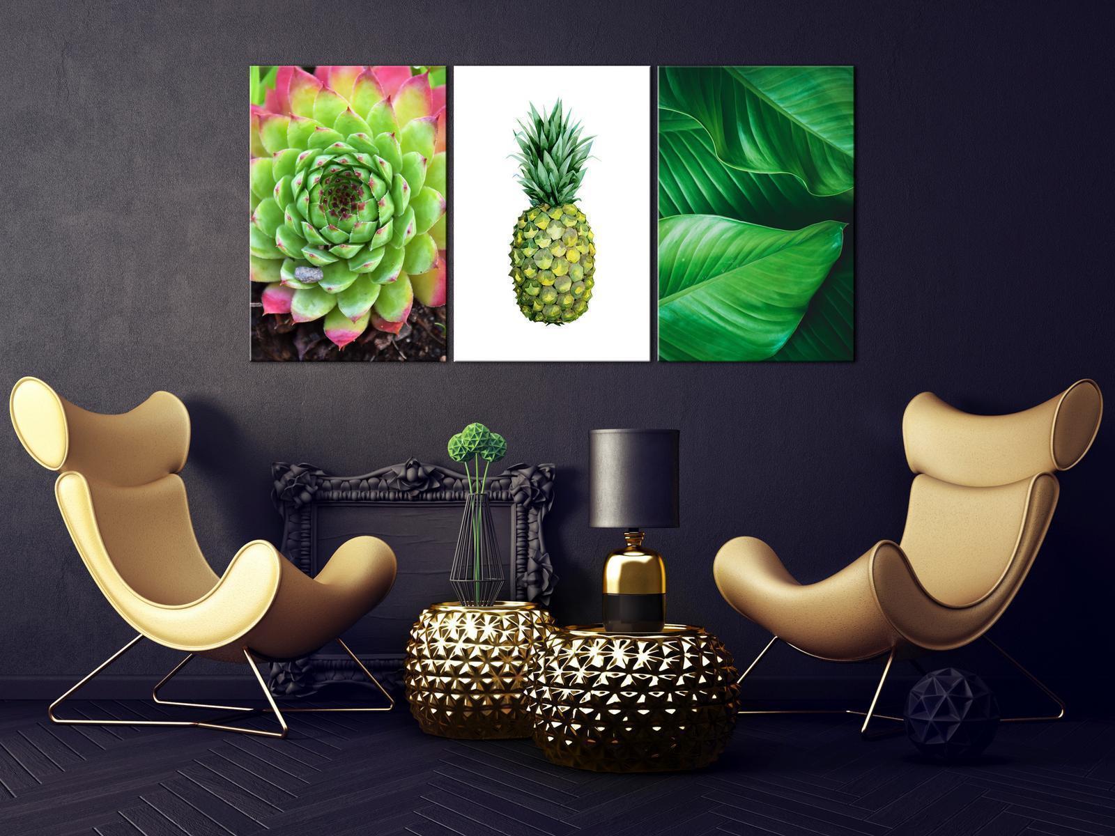 Tavla - Treasures of the Tropics (3 Parts)-Tavlor-Artgeist-peaceofhome.se