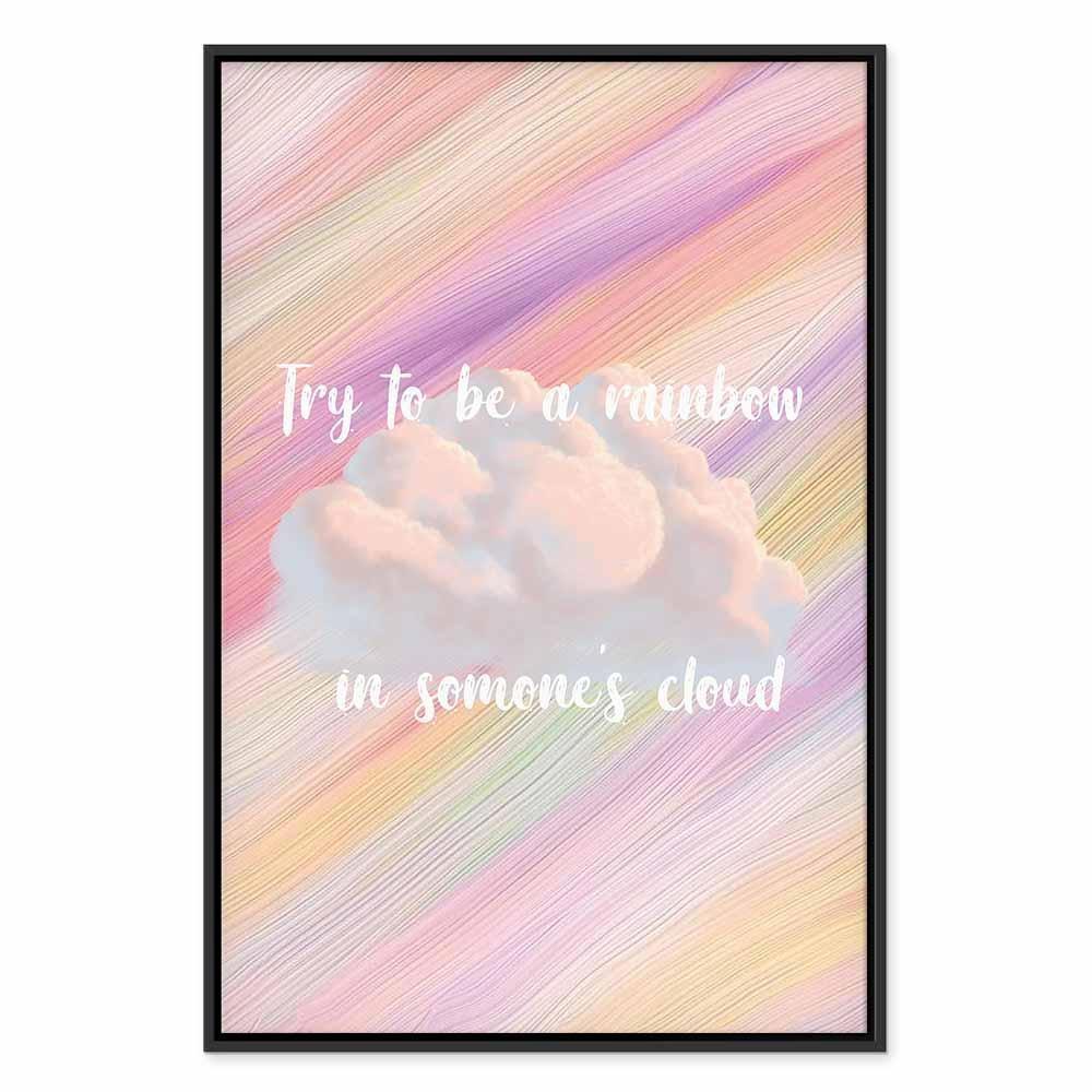 Tavla - Try to Be a Rainbow (1 Part) Vertical-Tavlor-Artgeist-peaceofhome.se